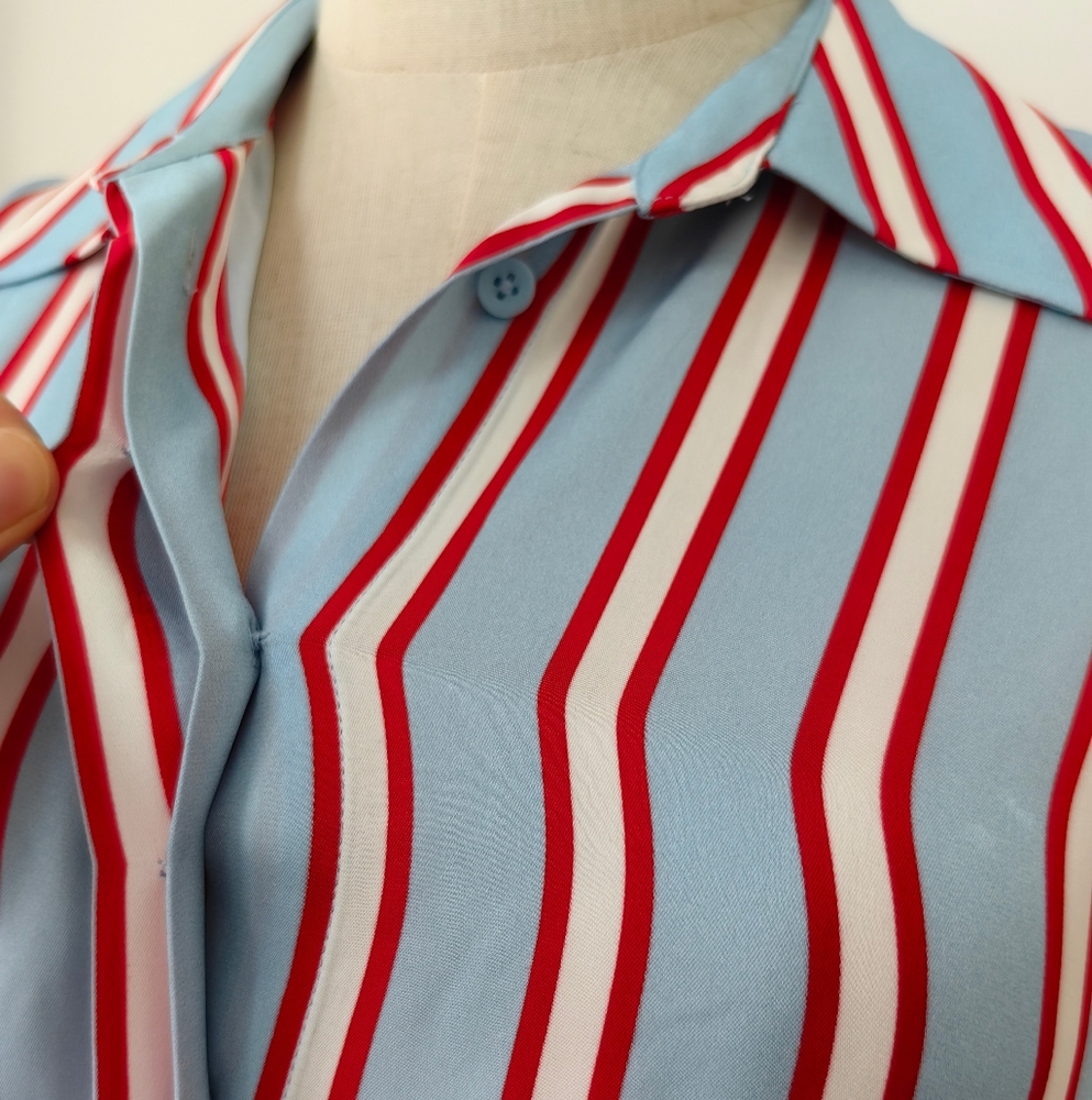 Alice+olivia DIMITRA OVERSIZED BUTTON DOWN - Picture 10 of 15